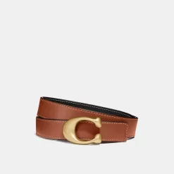 Coach C Hardware Reversible Belt, 25 Mm Belt Women Black