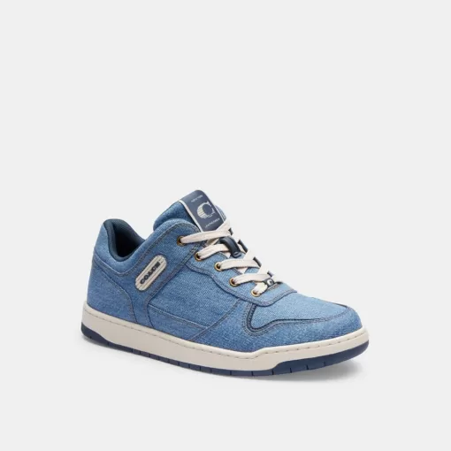 Coach C201 Low Top Sneaker Sneakers Women Indigo Blue