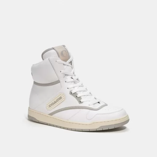 Coach C202 High Top Sneaker Sneakers Men White