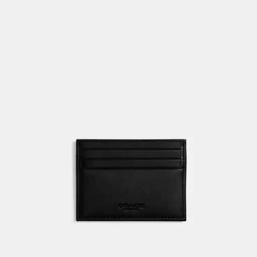 Coach Card Case In Signature Jacquard Card Case Men Gray Black