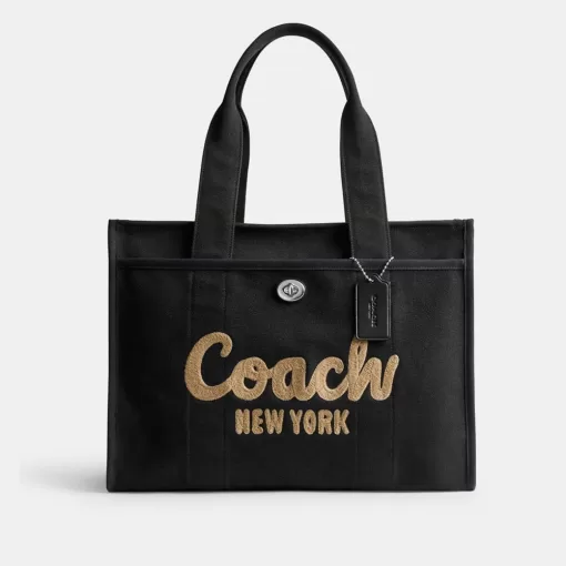 Coach Cargo Tote Bag 42 Tote Bags Women Silver Black