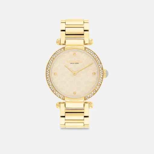 Coach Cary Watch, 34 Mm Watches Women Gold