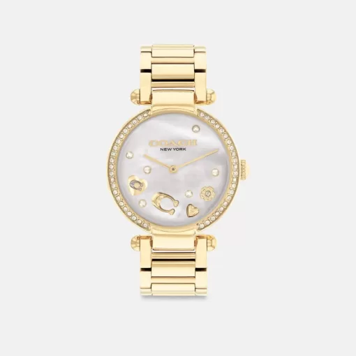 Coach Cary Watch, 34 Mm Watches Women Gold