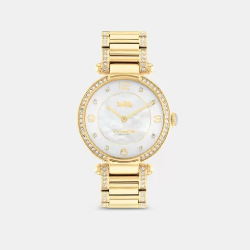 Coach Cary Watch, 34 Mm Watches Women Gold