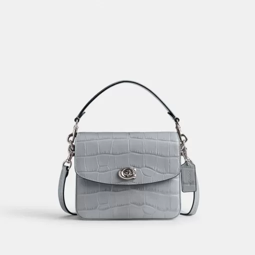 Coach Cassie Crossbody Bag 19 Shoulder Bag Women Silver Gray Blue