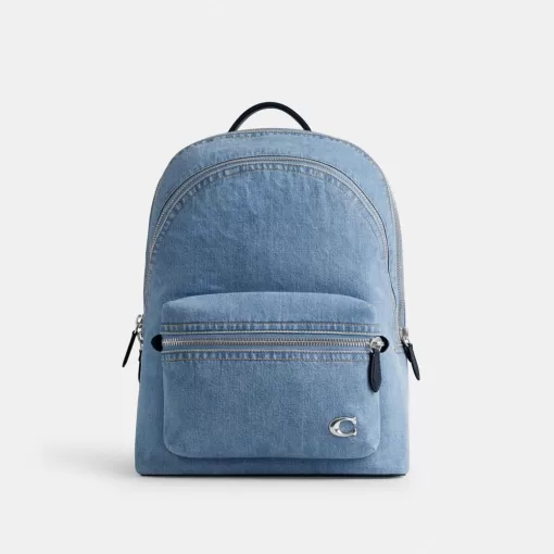 Coach Charter Backpack Backpacks Men Blue Indigo Blue