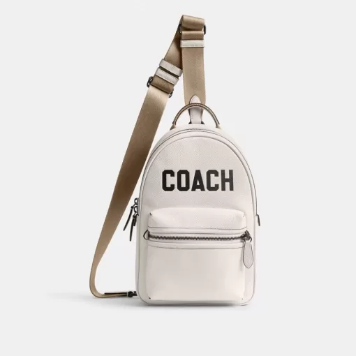 Coach Charter Pack With Graphic Shoulder Bag Men Multicolored