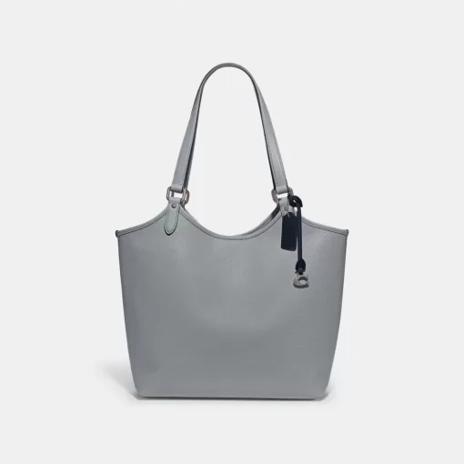 Coach Day Tote Bag Tote Bags Women Silver Gray Blue