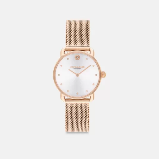 Coach Elliot Watch, 28mm Watches Womens Pink Gold