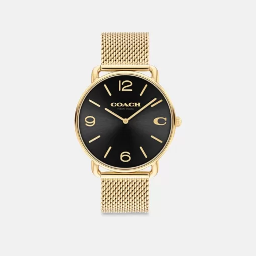 Coach Elliot Watch, 41 Mm Watches Mens Gold Black