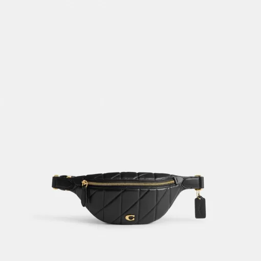 Coach Essential Belt Bag With Pillow Quilting Belt Bag Women Black