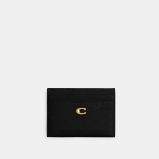 Coach Essential Card Case Card Case Women Black