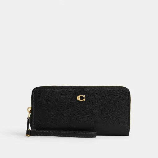 Coach Essential Continental Wallet Large Wallet Women Black