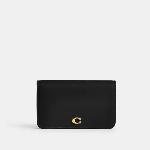 Coach Essential Slim Card Case Card Case Women Black