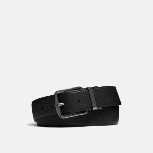 Coach Harness Buckle Cut To Size Reversible Belt, 38 Mm Belt Men Black