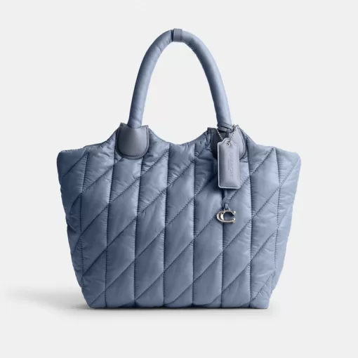 Coach Iris Tote Bag Tote Bags Women Silver Blue