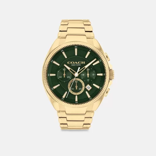 Coach Jackson Watch, 45 Mm Watches Men Gold