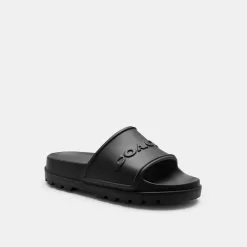 Coach Jesse Slide Sandals Men Black