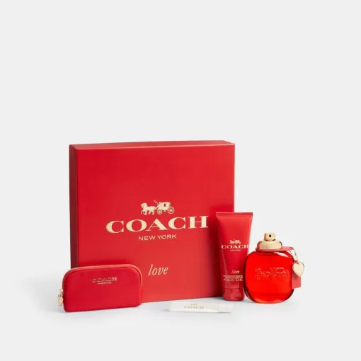 Coach Love Eau De Parfum 4 Piece Gift Set Fragrance Women Multicolored