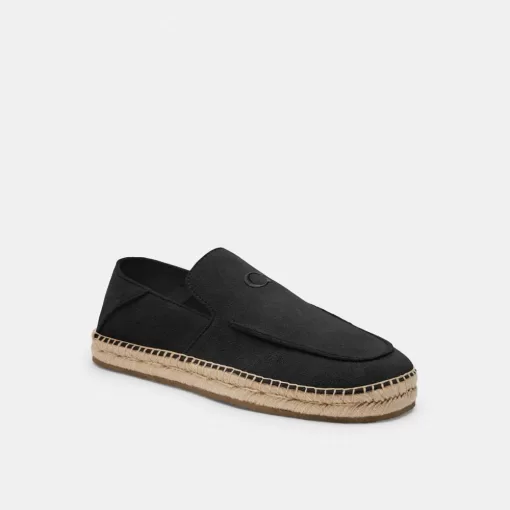 Coach Reilly Espadrille Loafers Men Black