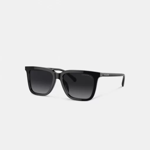 Coach Retro Square Sunglasses Sunglasses Men Black