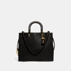 Coach Rogue Bag In Regenerative Leather Shoulder Bag Women Black