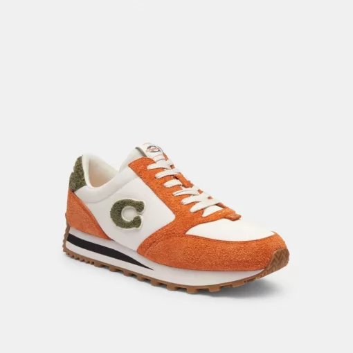 Coach Runner Sneaker Sneakers Men Brown Orange