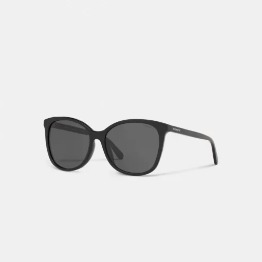 Coach Signature Workmark Square Sunglasses Eyewear Women Black