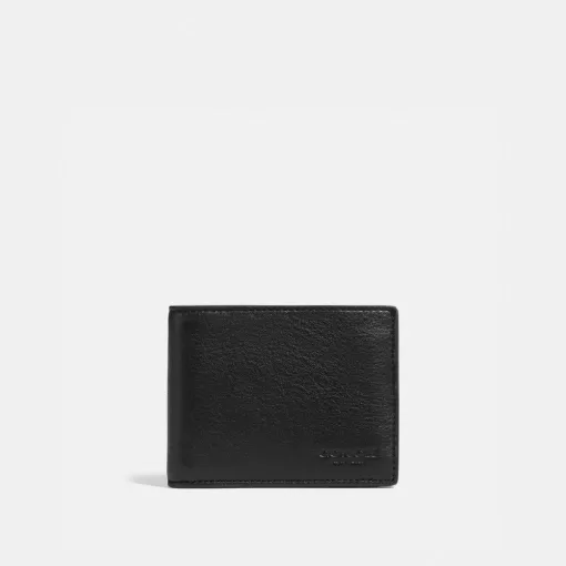 Coach Slim Billfold Wallet Wallets Men Black