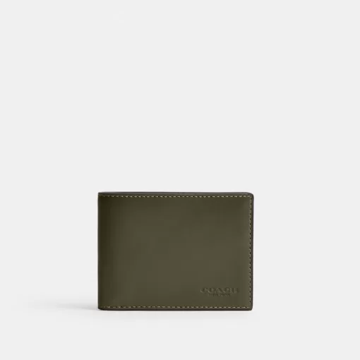 Coach Slim Billfold Wallet Wallets Men Green