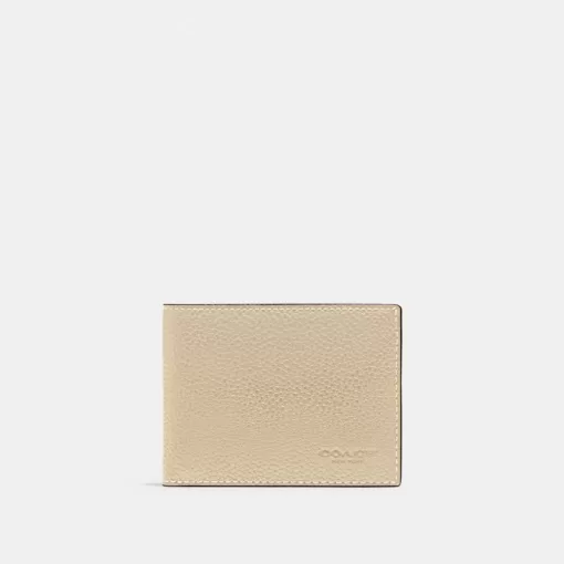 Coach Slim Billfold Wallet Wallets Men White