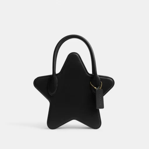 Coach Star Bag In Regenerative Leather Shoulder Bag Women Black