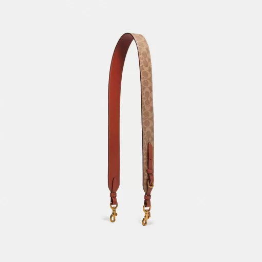 Coach Strap In Signature Canvas Jewelry Women Red