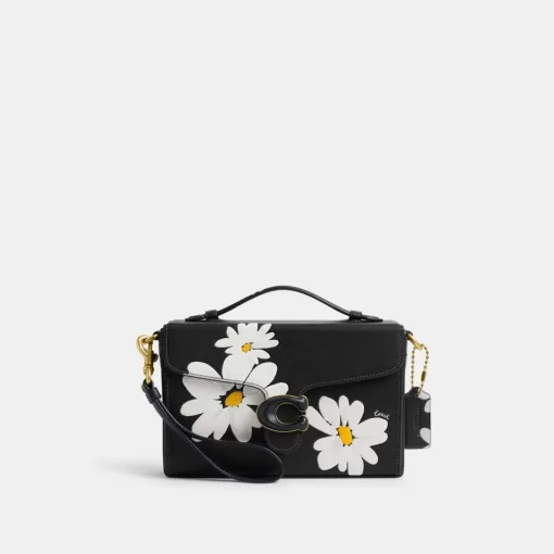 Coach Tabby Box Bag With Floral Print Shoulder Bag Women Black Multicolored