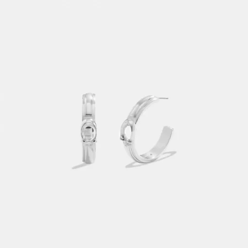 Coach Tabby Hoop Earrings Jewelry Women Silver