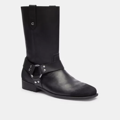 Coach Tara Biker Boot Boots Women Black