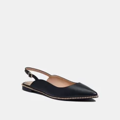 Coach Vae Skimmer Flat Shoes Women Black