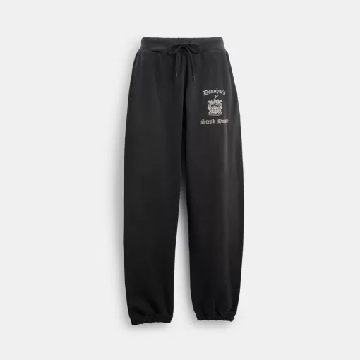 Coach Vintage Pull On Joggers Bottoms Men Black