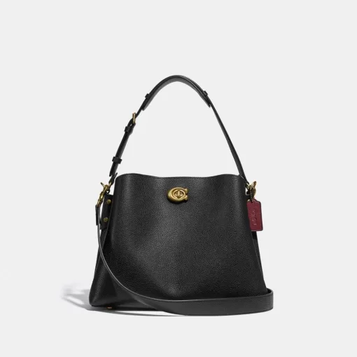 Coach Willow Shoulder Bag Shoulder Bag Women Black