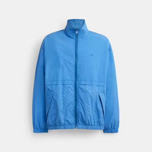 Coach Windbreaker Jackets Men Blue