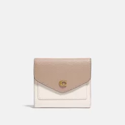 Coach Wyn Small Wallet In Colorblock Small Wallet Women Gray Brown Multicolored